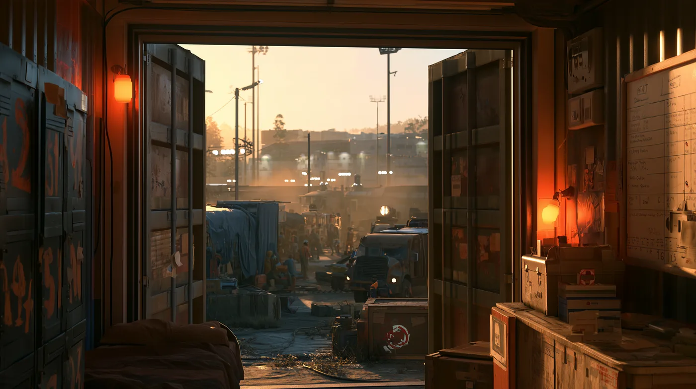 The container office at Field 41
